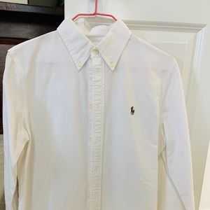 Ralph Lauren Knot Oxford Long Sleeve Button Down